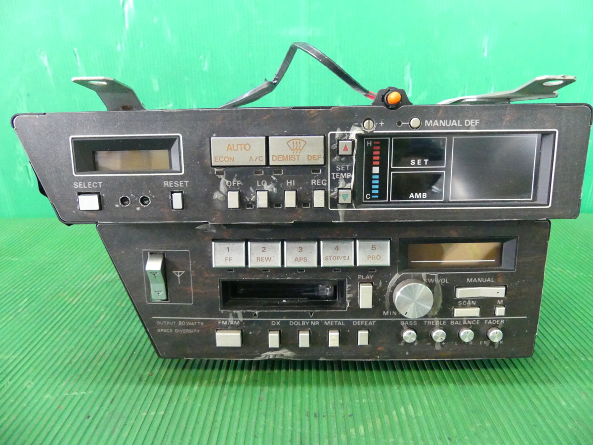 フェアレディZ ZX HGZ31 日産純正 エアコンスイッチパネル ステレオ FM