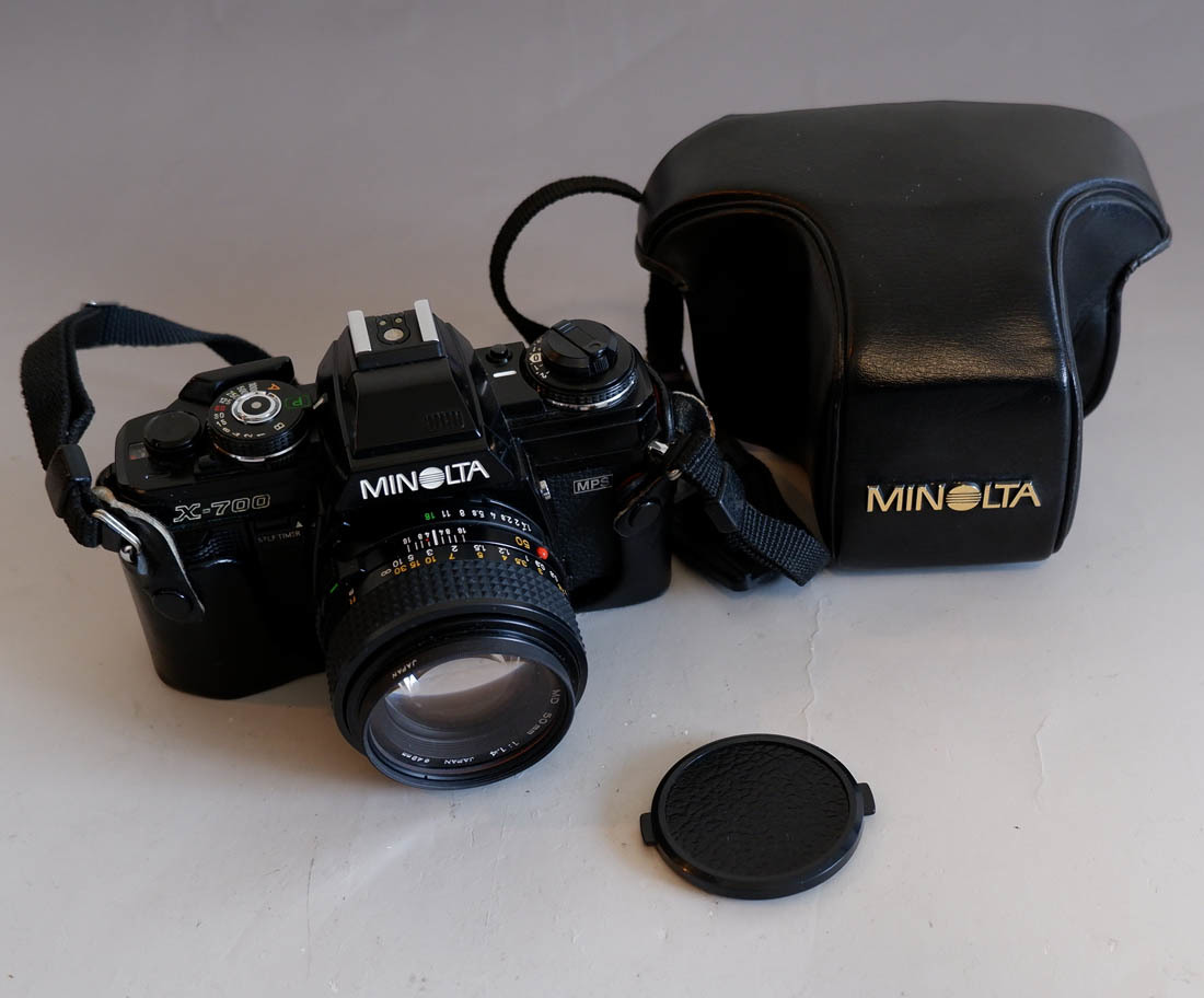 159 □MINOLTA X-700 MPS + MINOLTA MD 1:1.4 f = 50mm 動作未確認