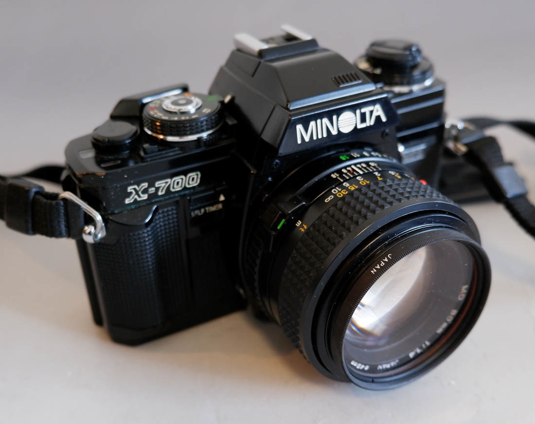 159 □MINOLTA X-700 MPS + MINOLTA MD 1:1.4 f = 50mm 動作未確認