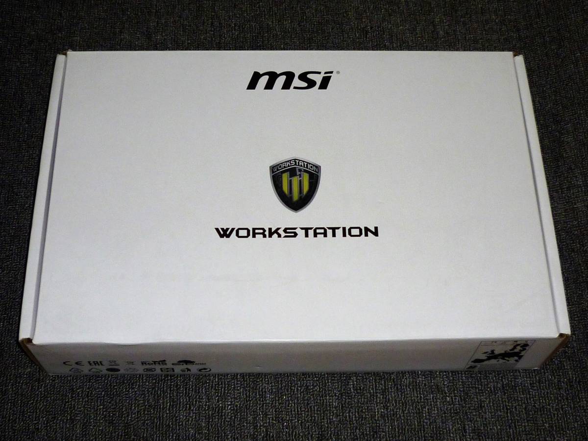 MSI WE63 8SJ-815JP(モバイルワークステーション) i7-8750H/16GB 
