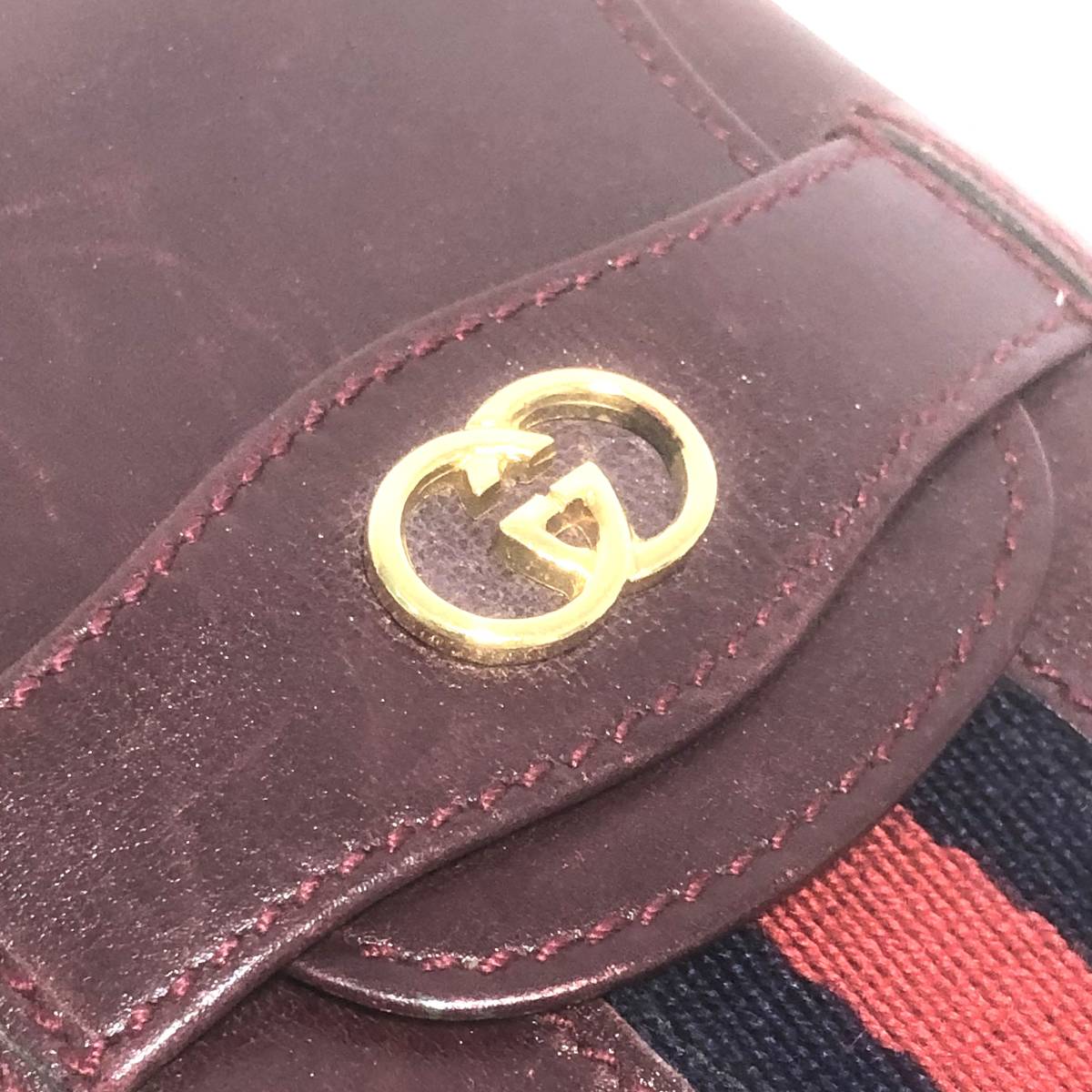 グッチ GUCCI オールドグッチ ペンケース シェリーライン ヴィンテージ