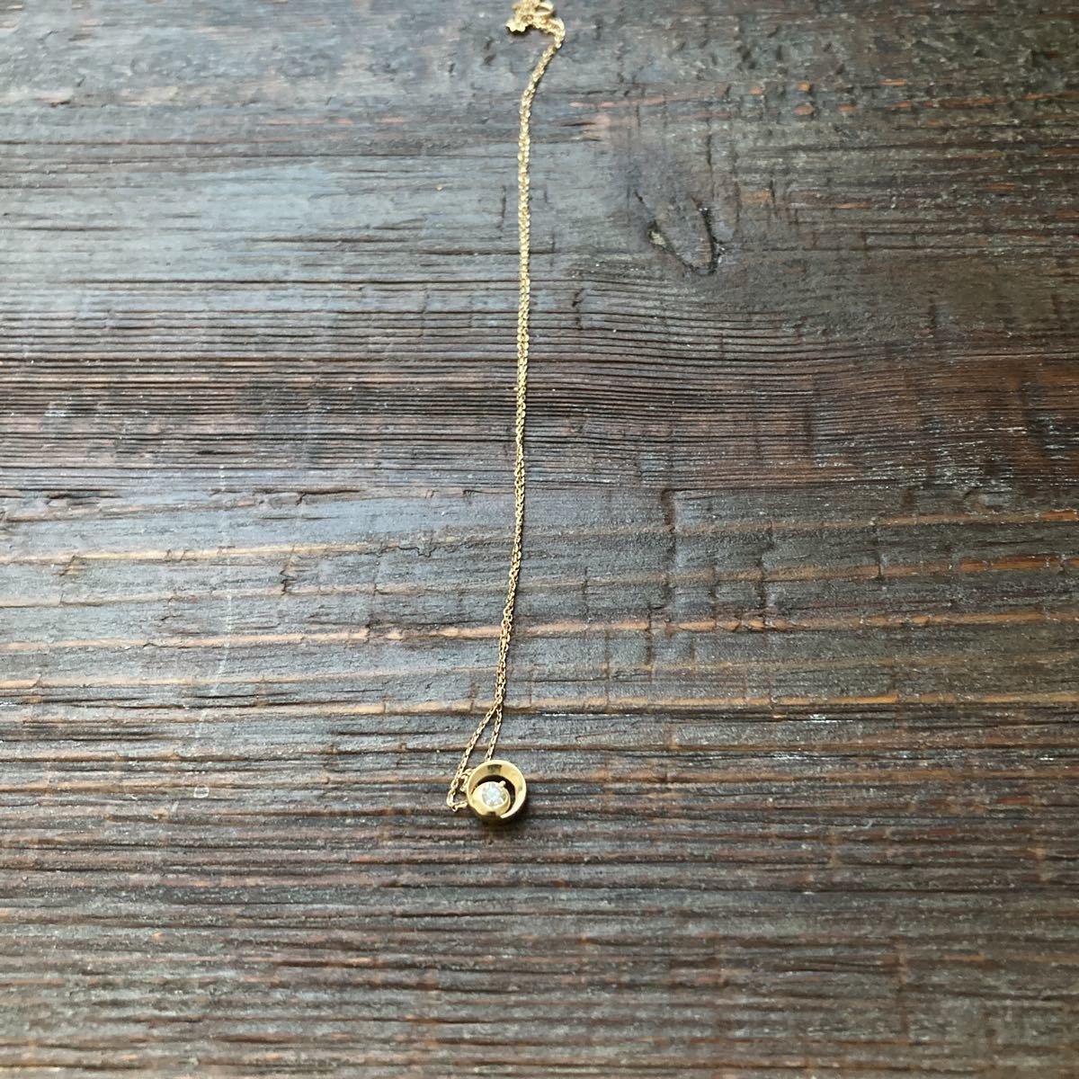 K18 ネックレス ダイヤモンド0.1ct LPP 刻印 イエローゴールド 18金 
