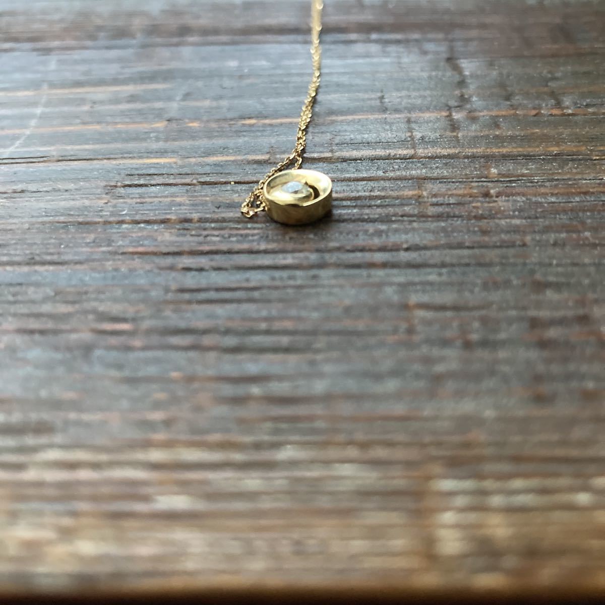 K18 ネックレス ダイヤモンド0.1ct LPP 刻印 イエローゴールド 18金 