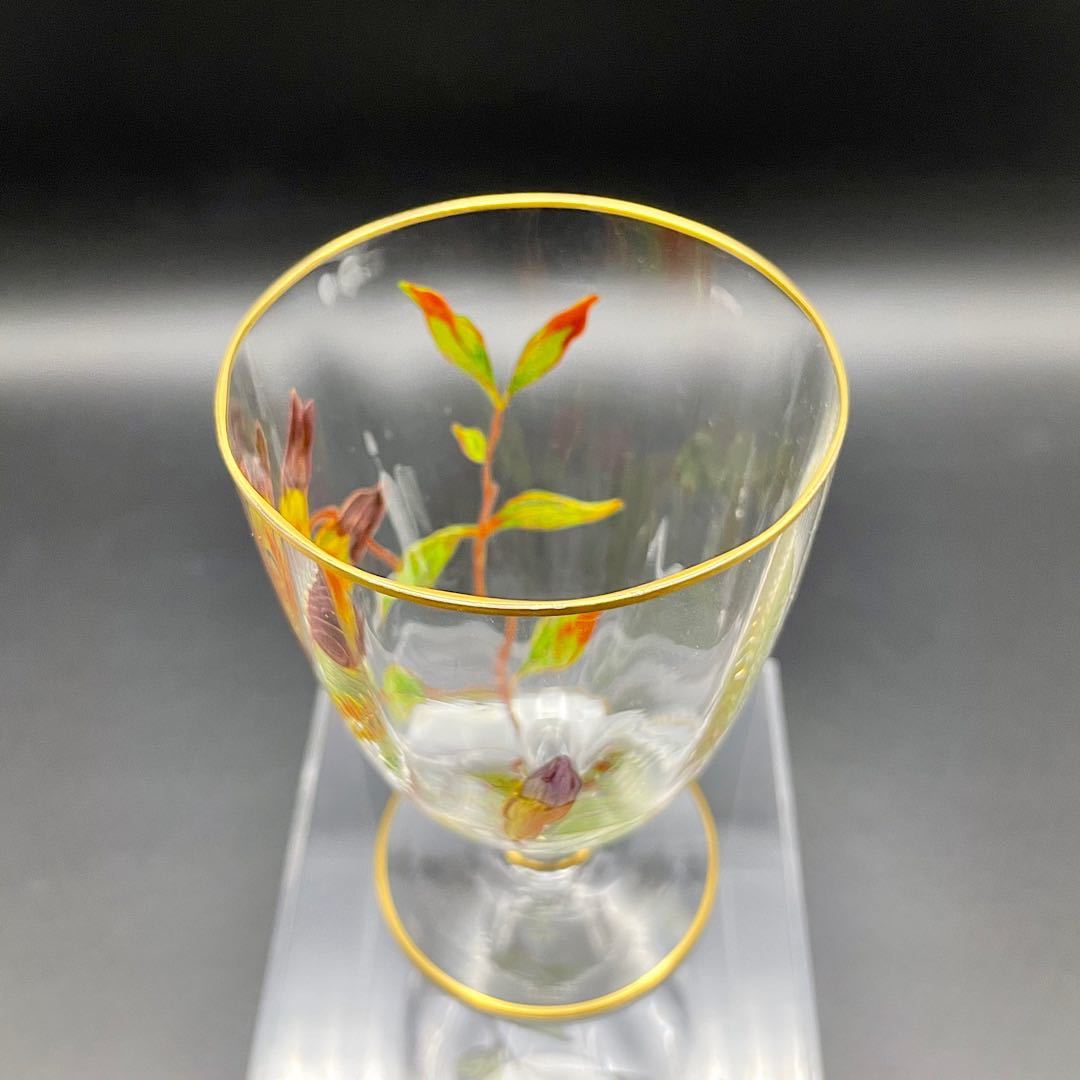 オールド・バカラ 博物館級 1878年 金彩エナメル彩 30cm 大型 花瓶