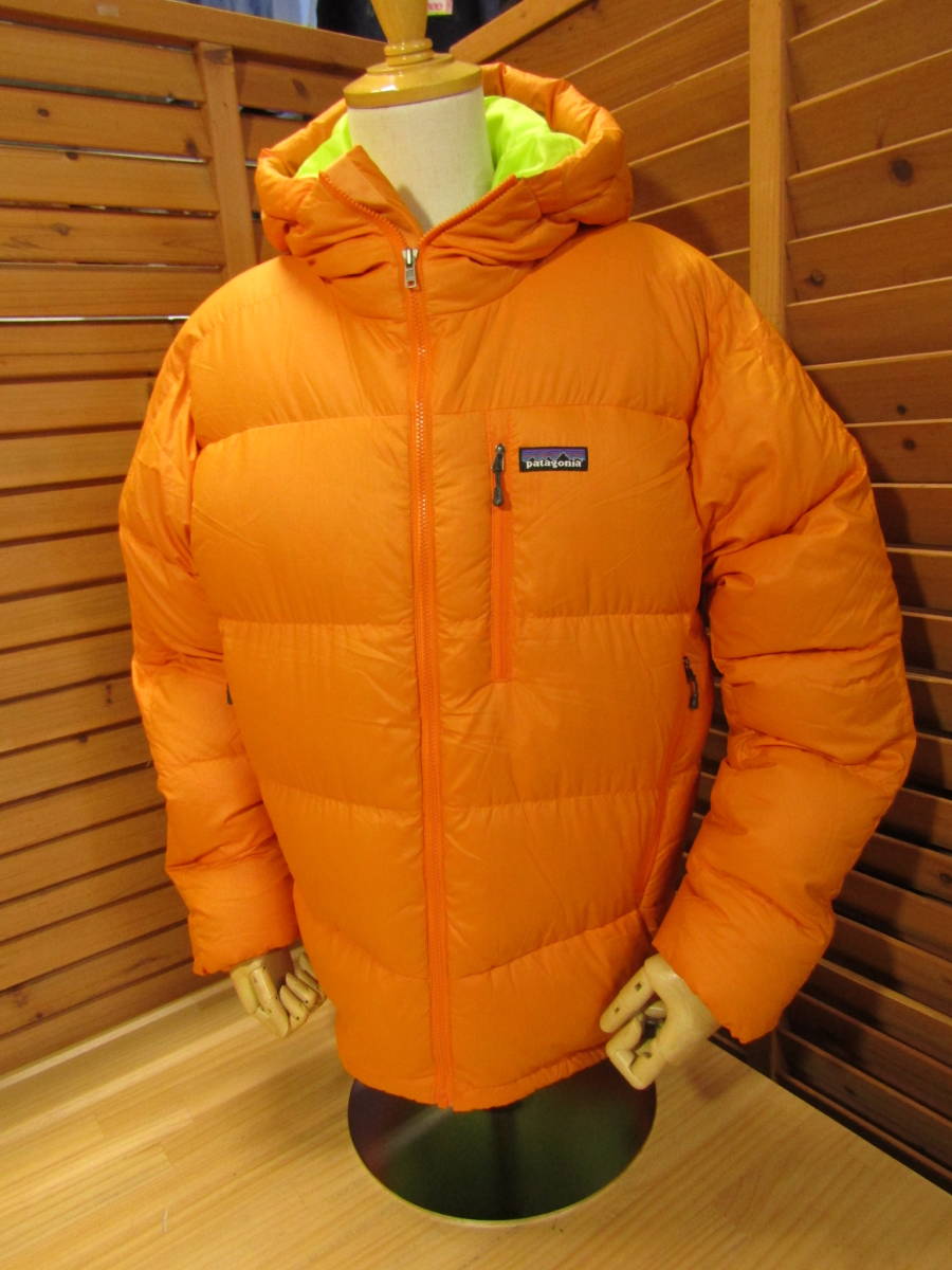 Y送料無料△100【Patagonia パタゴニア】2011年製 84580 FA11 Fitz Roy Down Hoody ダウン パーカー ジャケット イエロー SIZE S