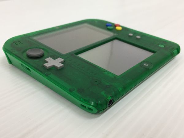 Nintendo 2DS クリアグリーン ポケットモンスター緑 ソフト付き 