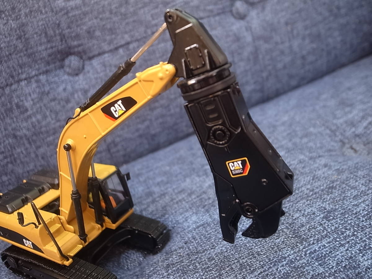 おもちゃ ダイキャストマスター 1/50 CAT 330D L 油圧ショベル+大型破砕機