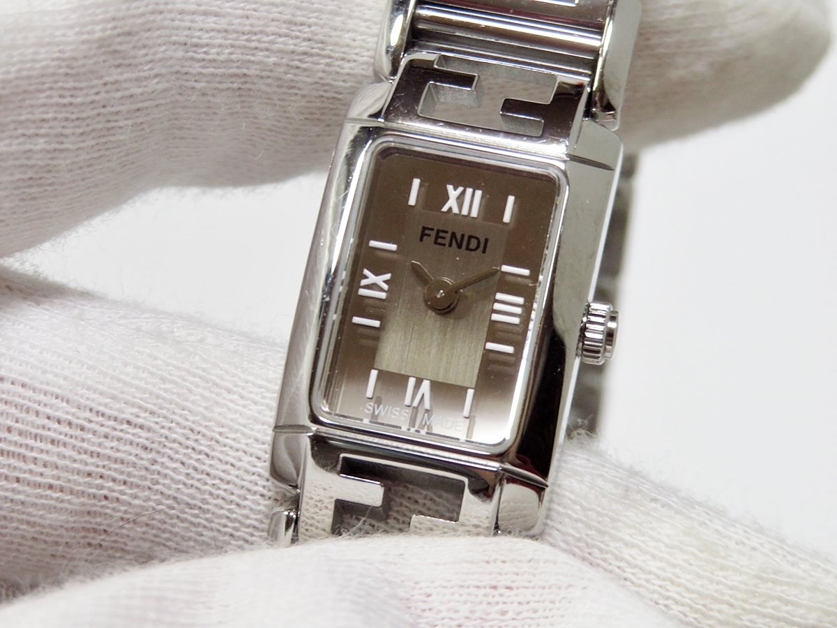 美品】FENDI orologi 1200L フェンディ オロロジ スクエア レディース  