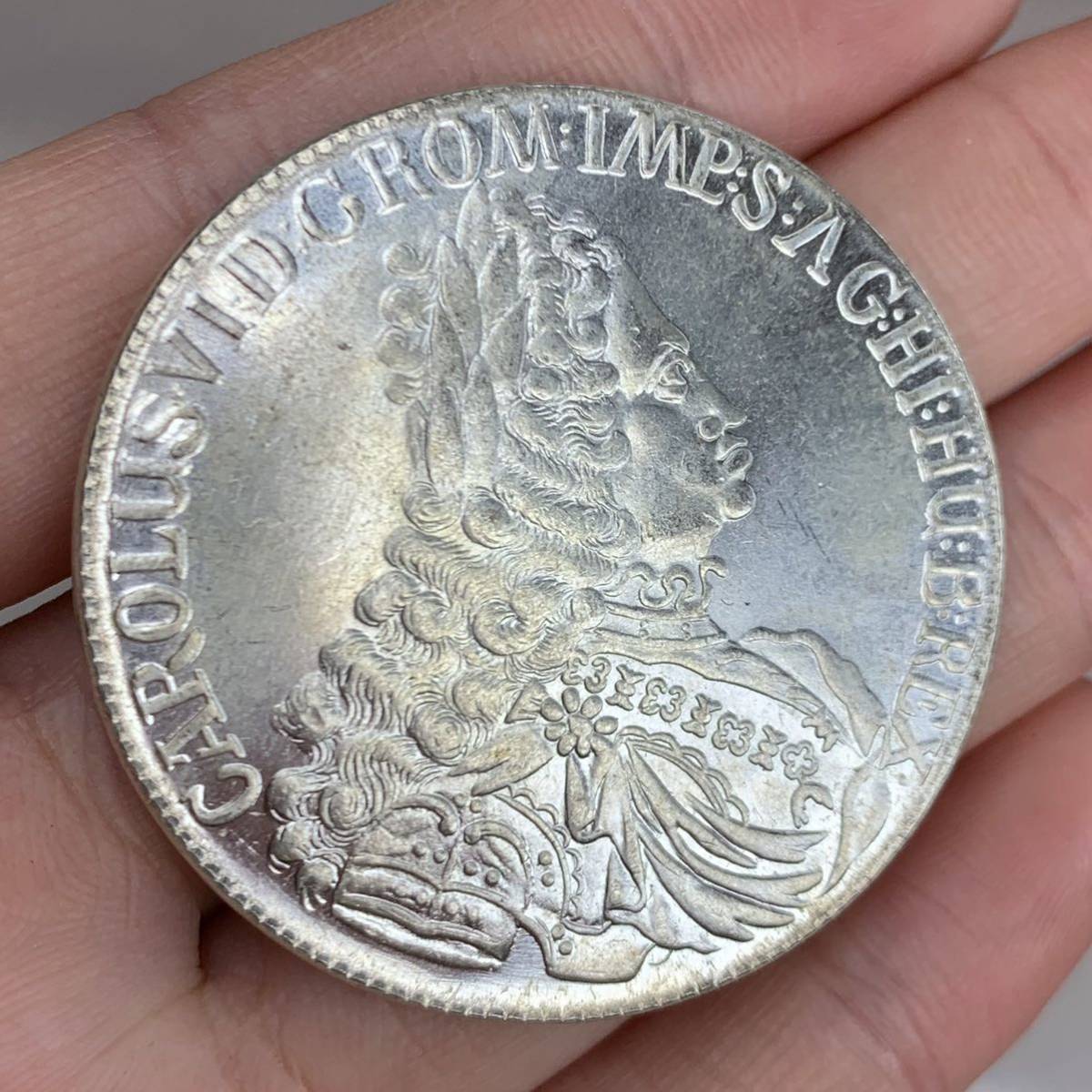 L3 12 ローマ古銭 カール6世 ローマ皇帝 ハンガリー ボヘミア王 1730 コイン 旧家蔵出 銀貨幣 直径42 2mm厚さ2 6mm量目30g ヨーロッパ 売買されたオークション情報 Yahooの商品情報をアーカイブ公開 オークファン Aucfan Com