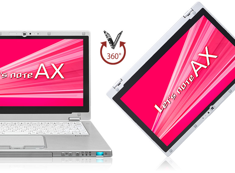 良品！2in1型 Panasonic-CF-AX2　Corei5-3427U・4GB・爆速SSD128GB・カメラ・WIFI・OFFICE2019・Bluetooth・タッチパネル　　9154