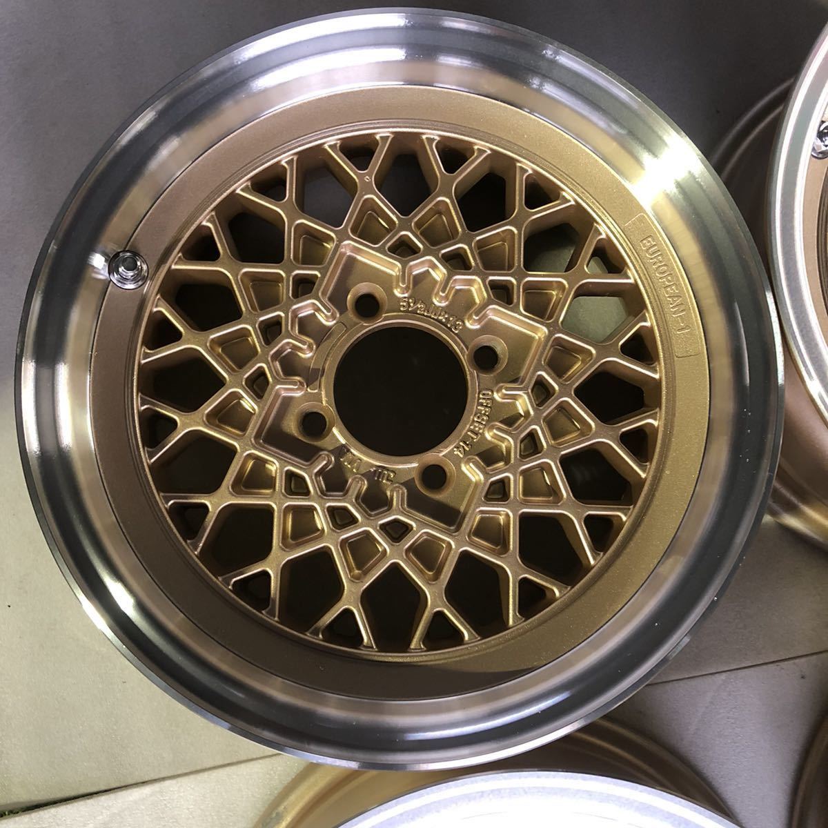 52830302】☆中古美品☆程度良好☆旧車 Weds EUROPEAN-1 13インチ 5.5  