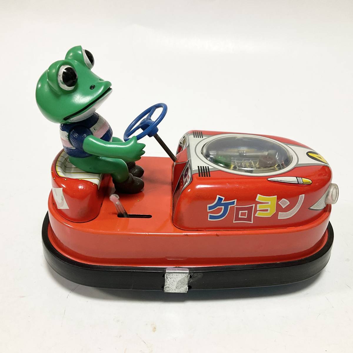 野村トーイ製ケロヨン自動車 No.1ブリキ玩具1968年頃に発売フリクション動力 ケロヨン 氷上自動車 野村トーイ ブリキ玩具 ヘッドライト ボンネット