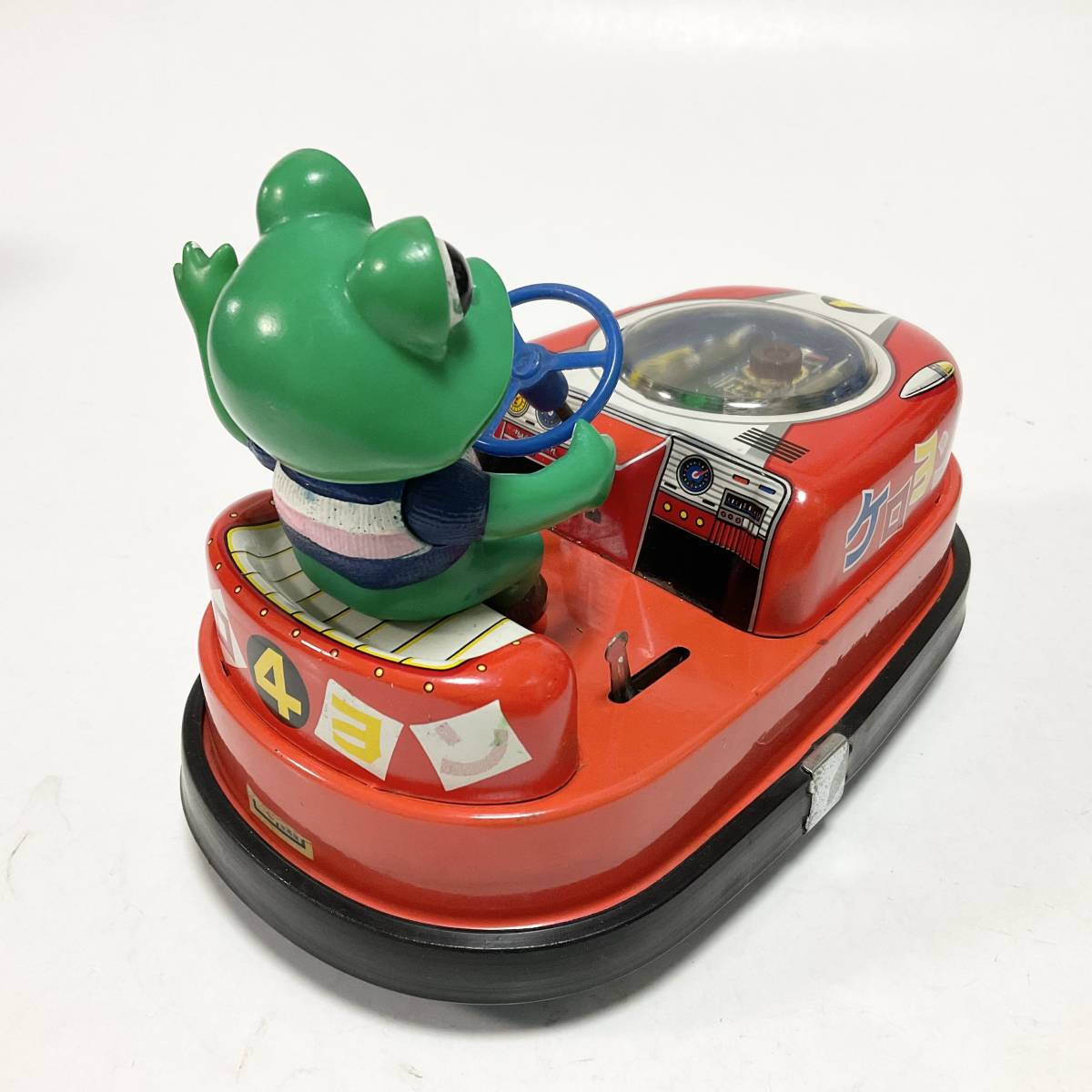 野村トーイ製ケロヨン自動車 No.1ブリキ玩具1968年頃に発売フリクション動力 ケロヨン 氷上自動車 野村トーイ ブリキ玩具 ヘッドライト ボンネット