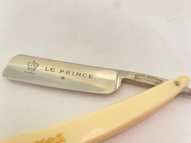☆理容☆西洋剃刀 LE PRINCE M＆K CV.HELJESTRAND 剃刀 カミソリ 髭 