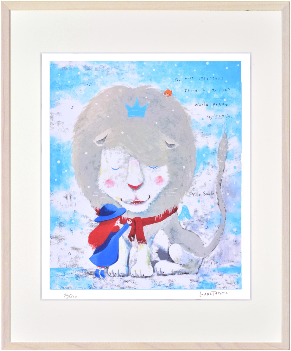 はりたつお作 額装絵画 絵画 はりたつお『メテオラ』ジクレー 「音符塔