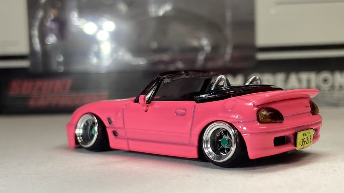 1 64 改 スズキ カプチーノ フィギュア付 車高短 深リムホイール ハヤシ 峠 走り屋仕様 ミニカー改造 カスタムミニカー Bmcreations 乗用車 売買されたオークション情報 Yahooの商品情報をアーカイブ公開 オークファン Aucfan Com