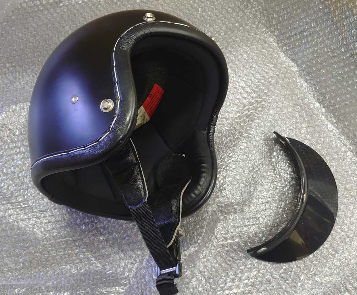 ぬ*ぬ様 立花SHMハンドステッチビンテージジェットgt-np-1 55〜56c タチバナ ジェットヘルメット ハンドステッチモール SHM ジェット GT