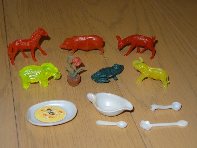 レトロ・グリコ おまけ・鉢植えの花 食器 プラ製動物(グリコ)｜売買 