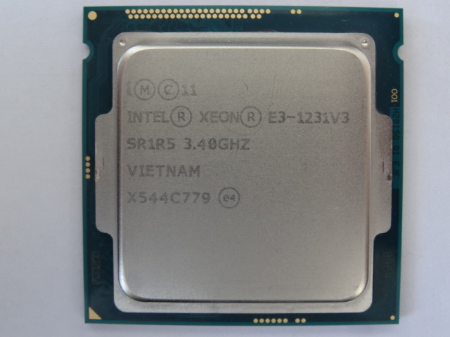Processore Intel Xeon E3-1231 V3 - 4 Core 3.4GHz - LGA 1150 - 8MB Cache (Usato)