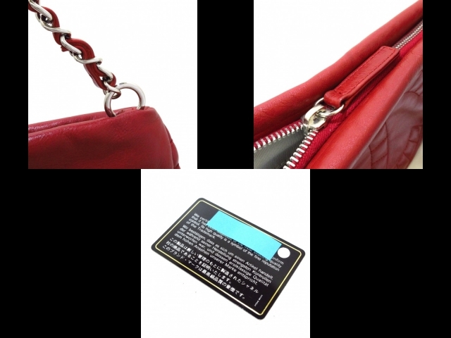 シャネル CHANEL ショルダーバッグ - ラムスキン ボルドー レディース