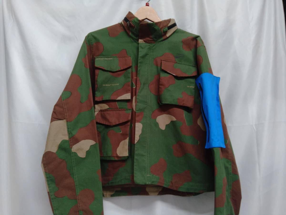 NIKE Lab×Off White/ナイキラボ×オフホワイト/Camo Jacket/カモジャケット/CK5623-385/ウィメンズ/パーカー/XL