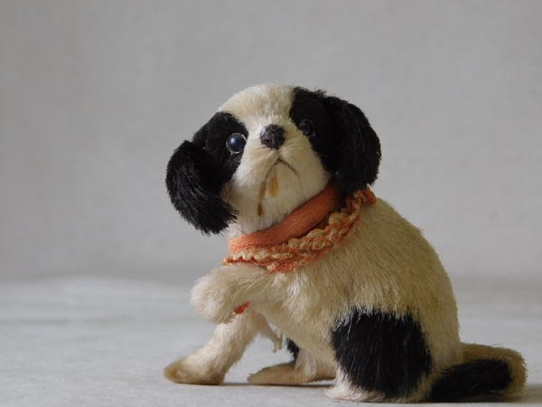 時代【毛植え人形 狆】犬 郷土玩具 日本人形(日本人形)｜売買された