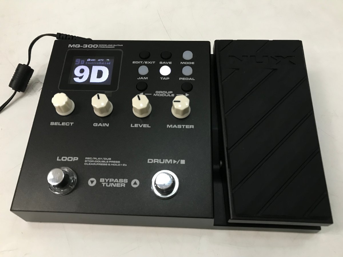 美品 NUX MG-300 エレキギター用 マルチエフェクター ドライブ 