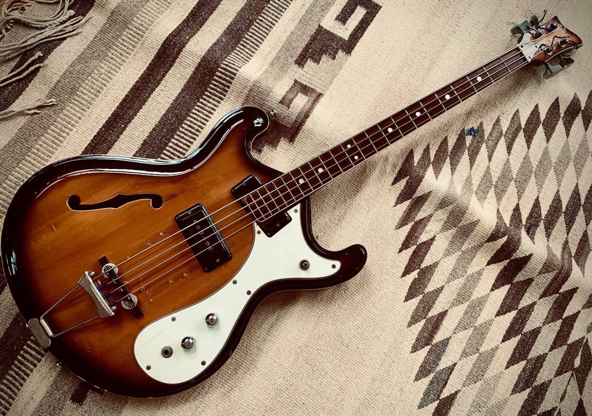 MOSRITE The Ventures Bass ＋ Greco ロングネック セミアコ 