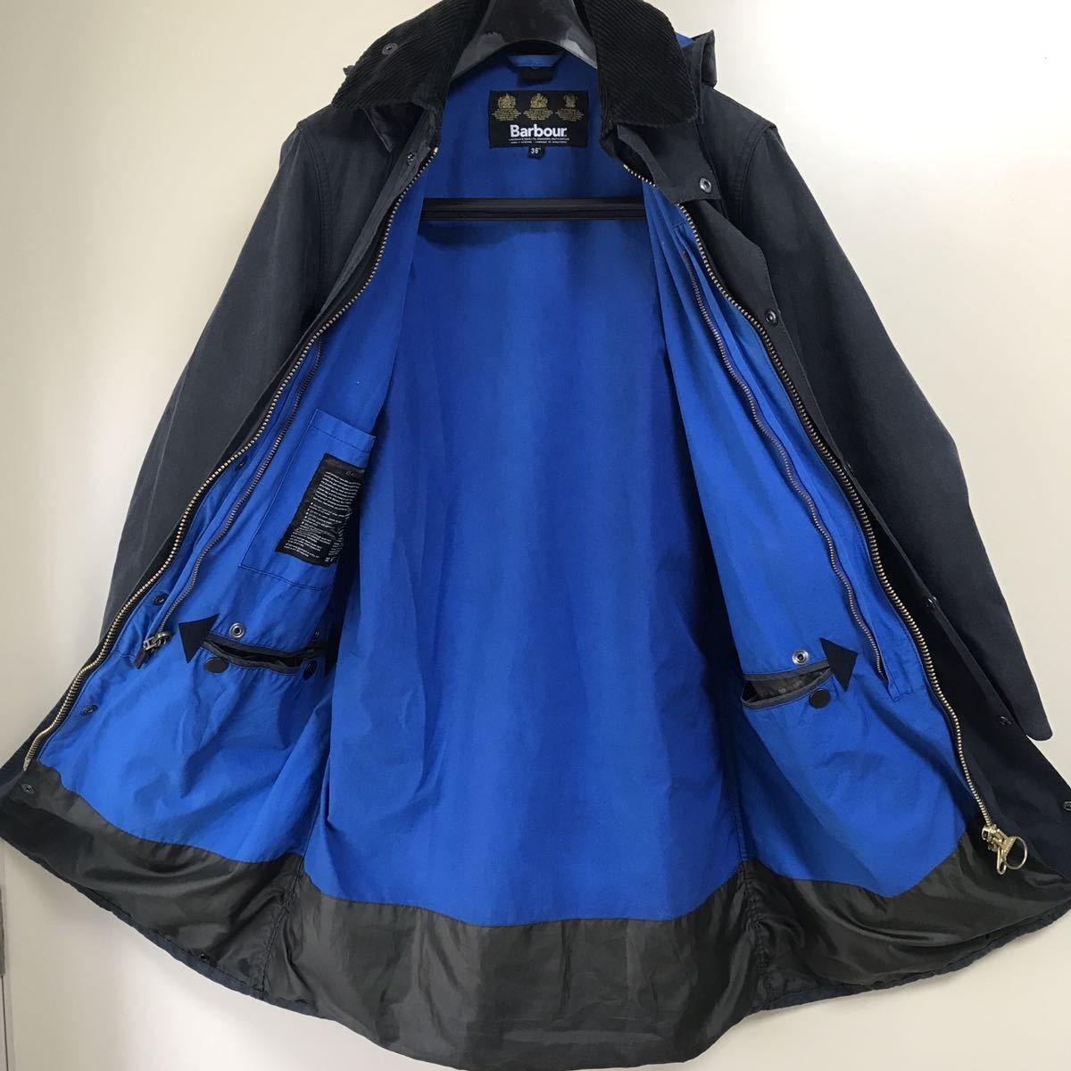 希少 Barbour 36 Barbour BEAMS PLUS 別注 Border Hooded Jacket 