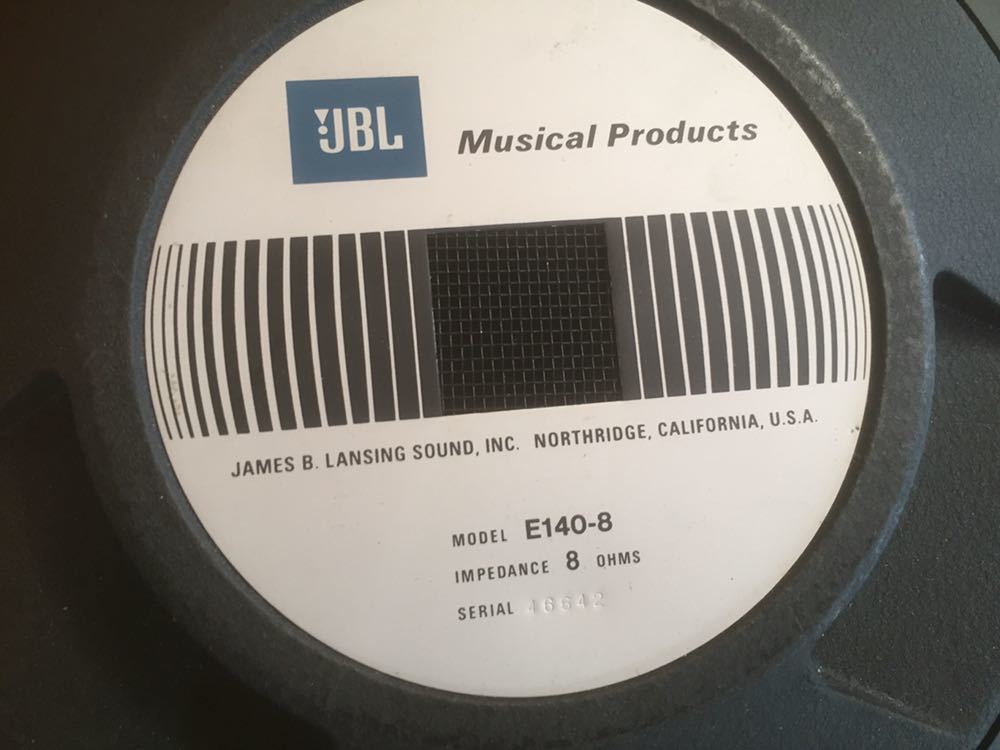 JBL E140-8 金具付 完動品 38センチ 8Ω ペア ウーファー(スピーカー 