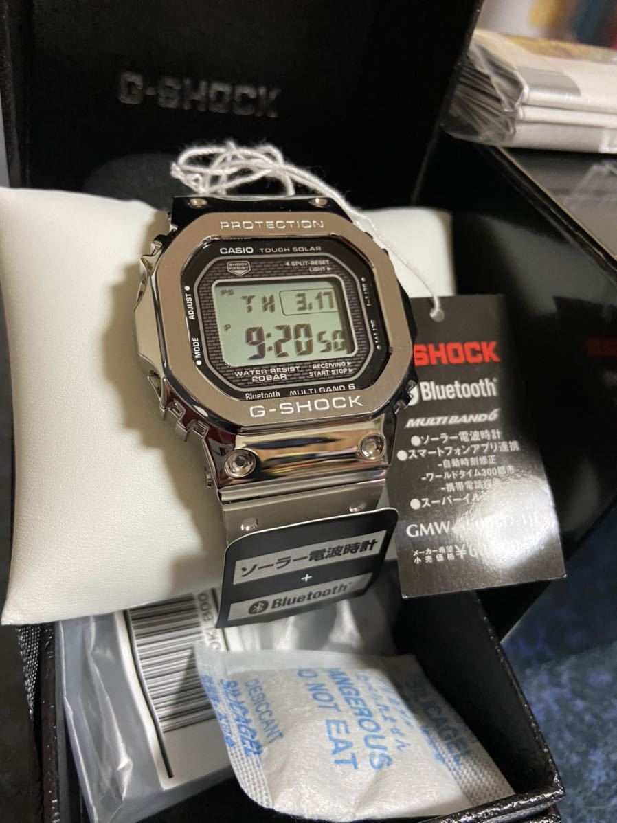 G Shock フルメタル Gmw B5000d 1jfカシオ腕時計 ジーショック メンズ Casio Bluetooth対応 電波ソーラー G Shock 売買されたオークション情報 Yahooの商品情報をアーカイブ公開 オークファン Aucfan Com