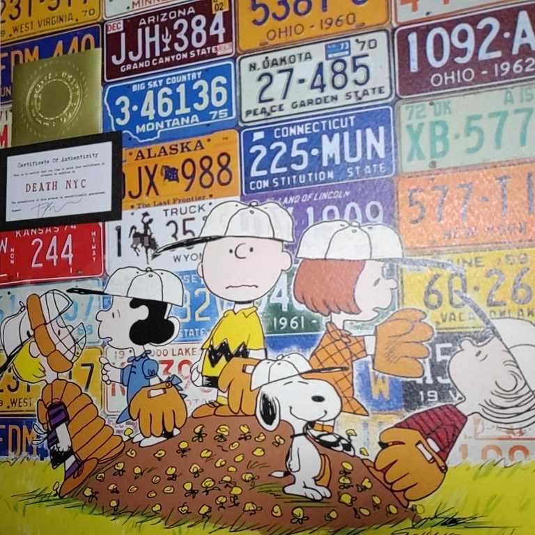スヌーピー シルクスクリーン ☆ベースボール