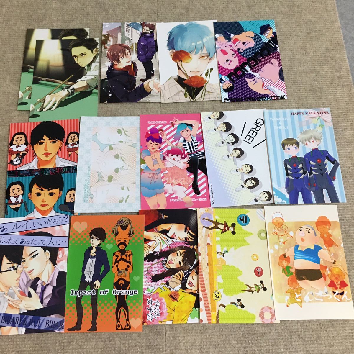 946 同人作品 ポストカード ステッカー90枚セット シール 二次創作 タイバニ おそ松さん ポケモン 進撃の巨人 名探偵コナン その他 売買されたオークション情報 Yahooの商品情報をアーカイブ公開 オークファン Aucfan Com