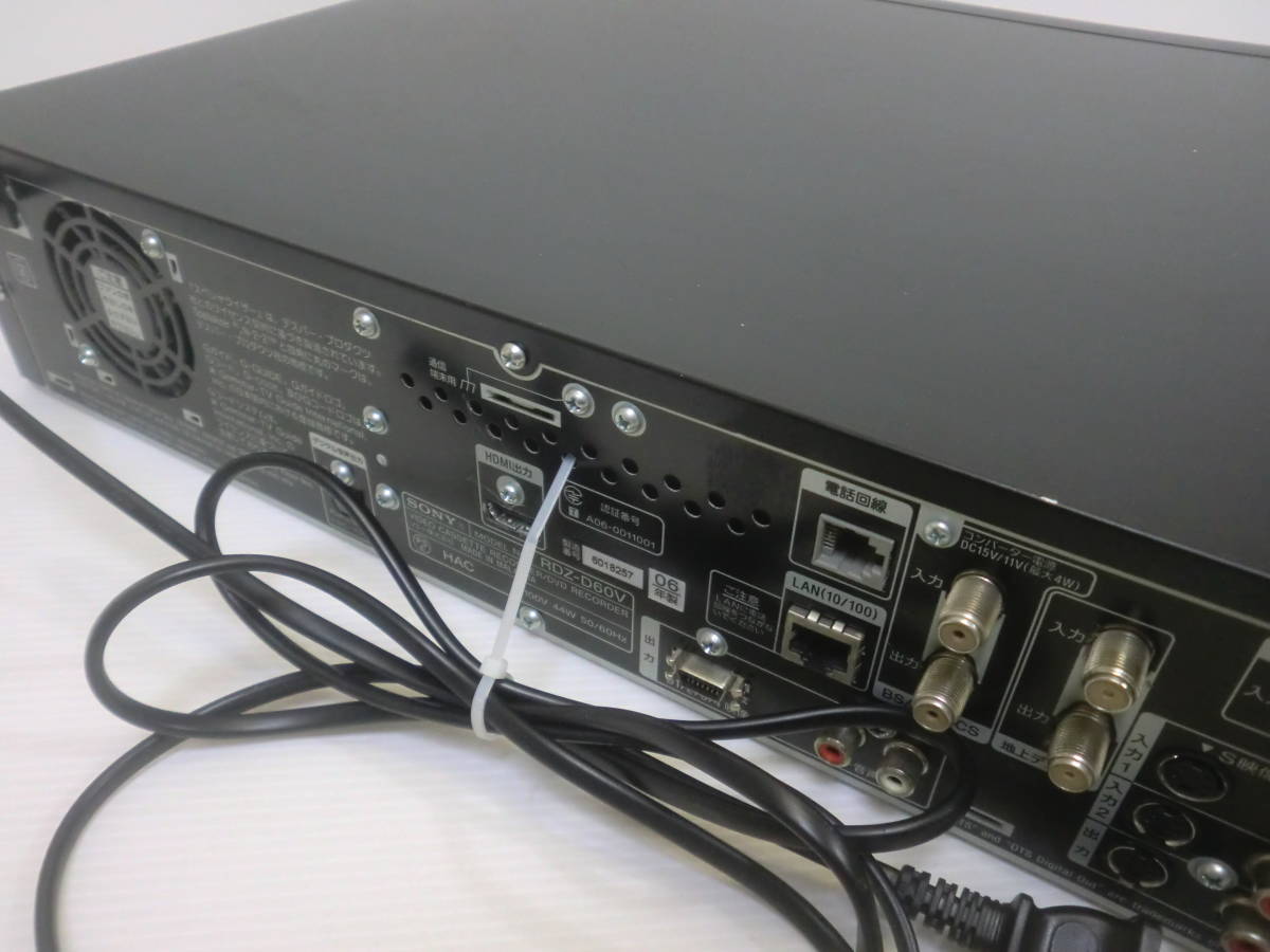 □SONY□HDD/DVD/VHS レコーダー□RDZ-D60V□B-CAS□ジャンク品□ (HDD