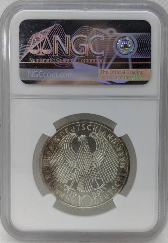 1989年ドイツ連邦共和国ボン市2000周年10マルク記念銀貨 ハイグレード