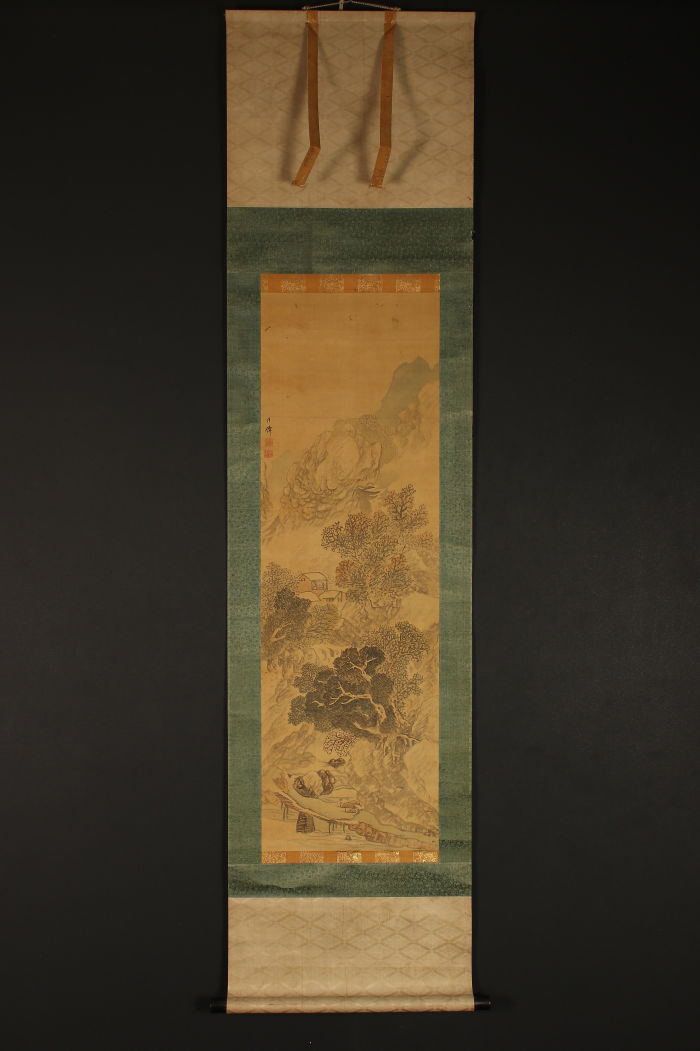 模写】【一灯】pp7866〈月僊〉山水図 画僧 浄土宗 江戸時代後期