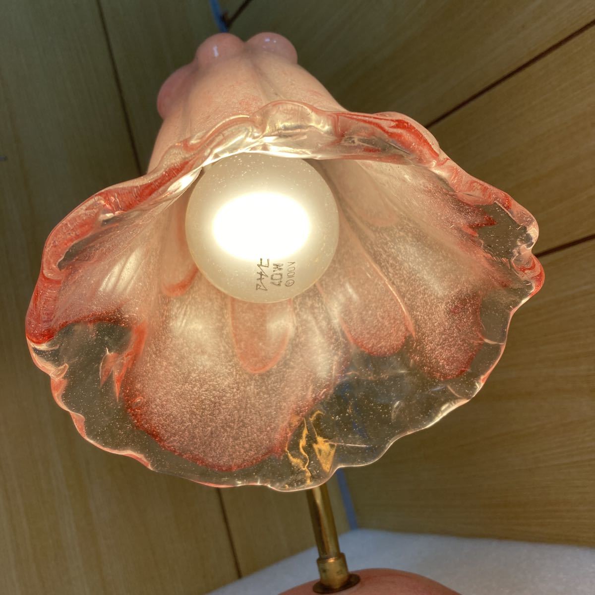昭和レトロ アンティーク テーブルランプ フラワー型 ライト GJ9911 花