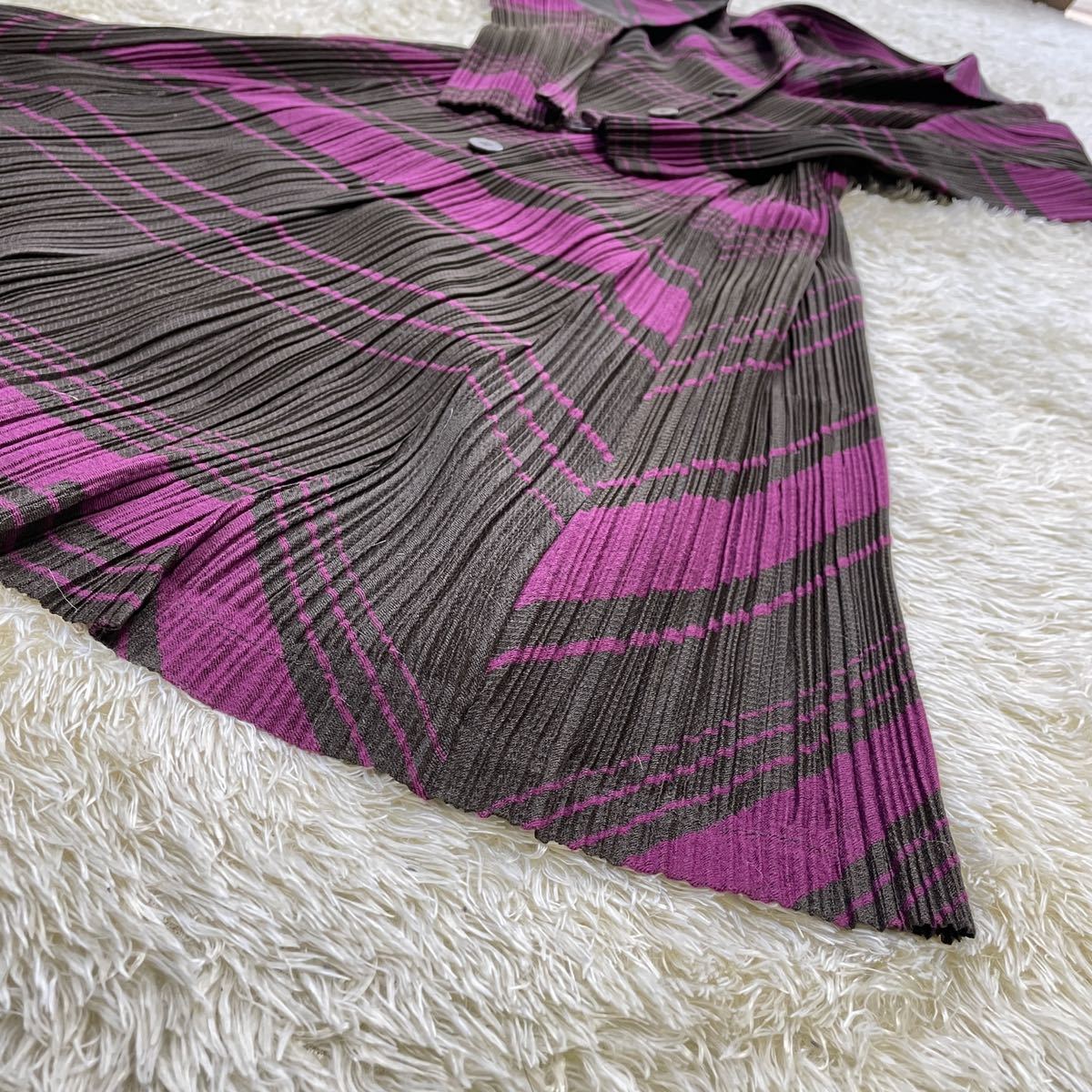 1円【極美品】プリーツ プリーズ PLEATS PLEASE ISSEY MIYAKE ロング 