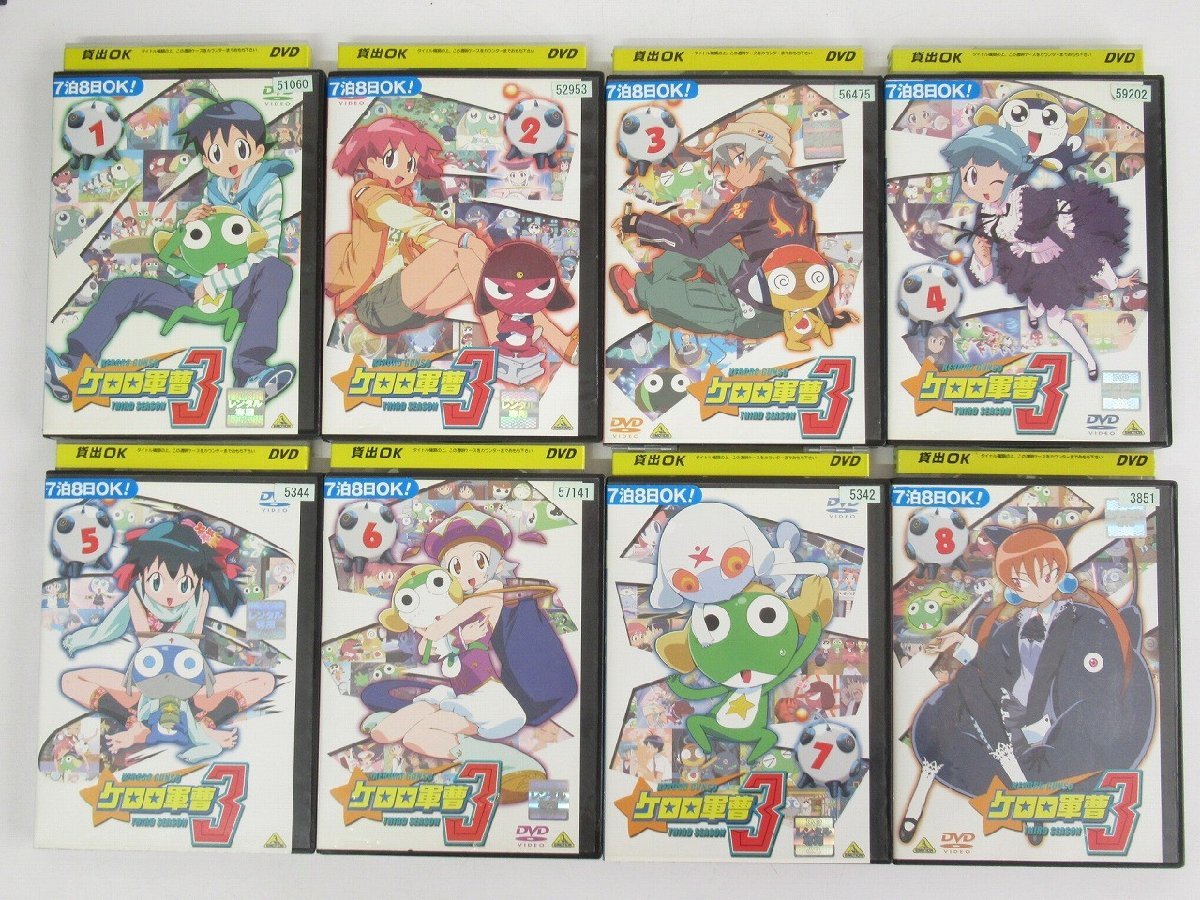 H81◇レンタル落ち アニメ DVD【抜けあり】 ケロロ軍曹 1st/2st/3rd  