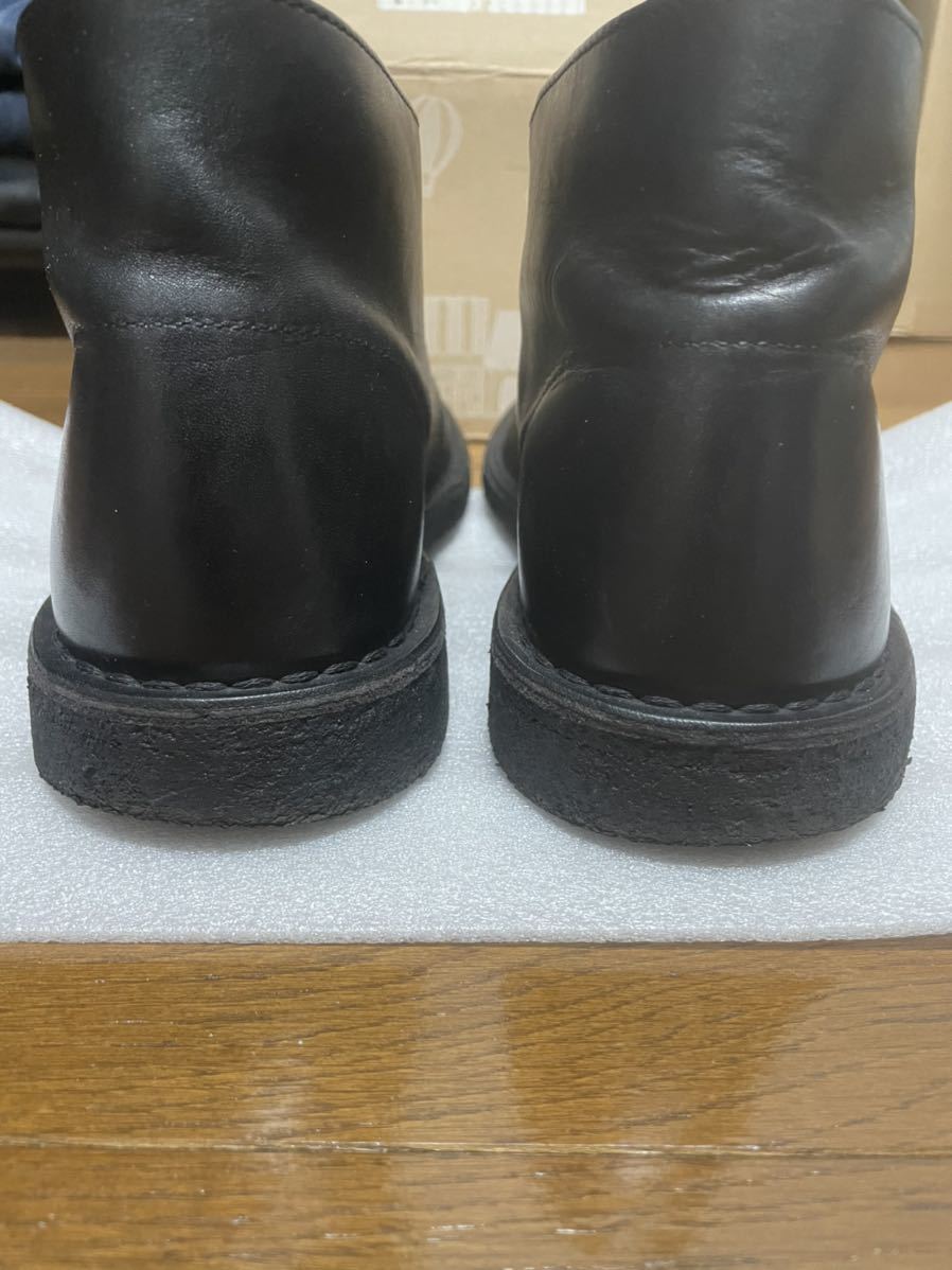 送料無料 Clarks us9.5 27.5 クラークス デザートブーツ チャッカブーツ レザー 黒 