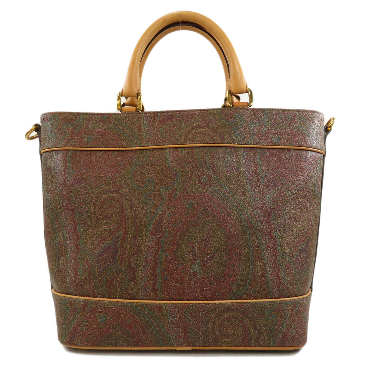 ETRO エトロ ペイズリー柄 2WAY ハンドバッグ キャンバス レディース