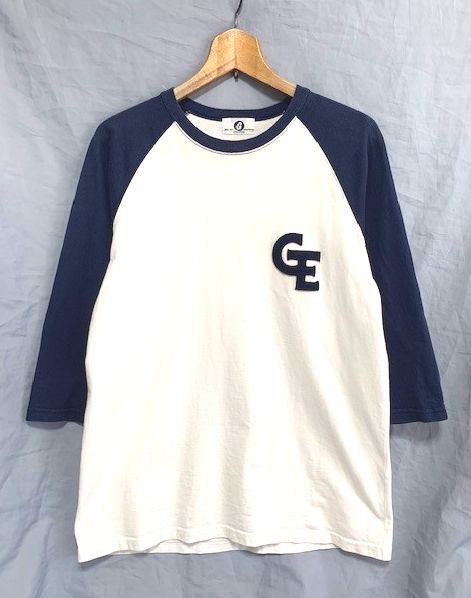 ☆美品 GOODENOUGH グッドイナフ GE ロゴワッペン 7分袖ラグラン 