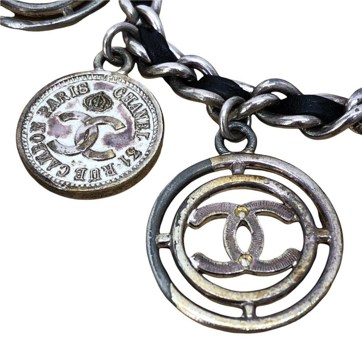 1円 CHANEL シャネル ココマーク 96A コインチャーム ブレスレット 