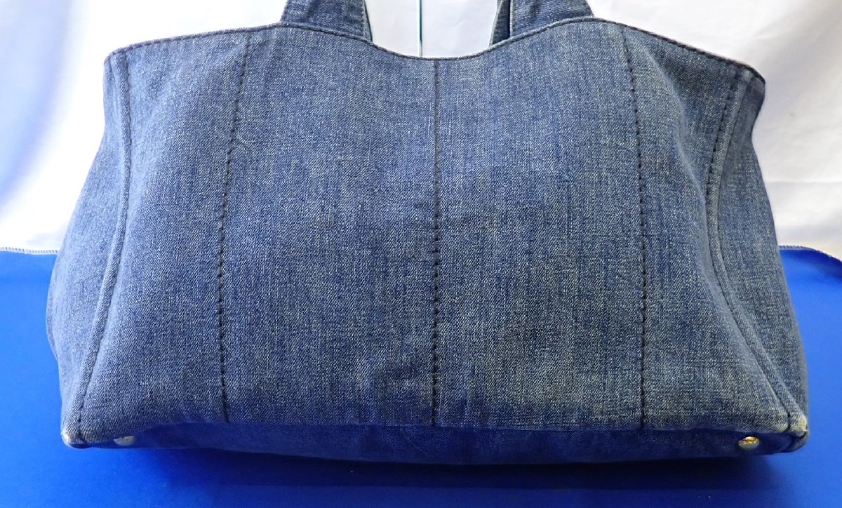 中古・古着通販PRADA (プラダ) カナパ デニムトートバッグ