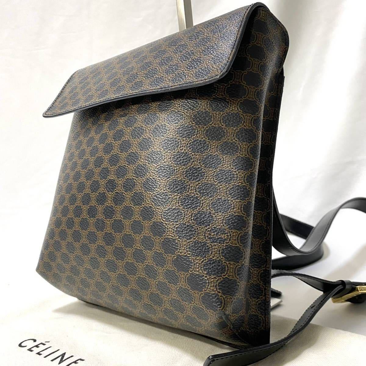 1円〜□ほぼ未使用☆極美品□ CELINE セリーヌ ブラック マカダム ミニ 