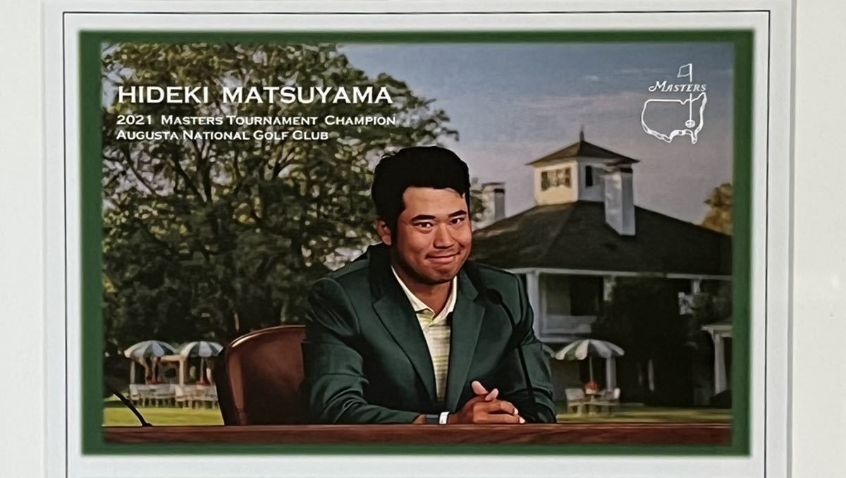 マスターズ開幕記念□松山英樹直筆サイン□オーガスタナショナルゴルフ 