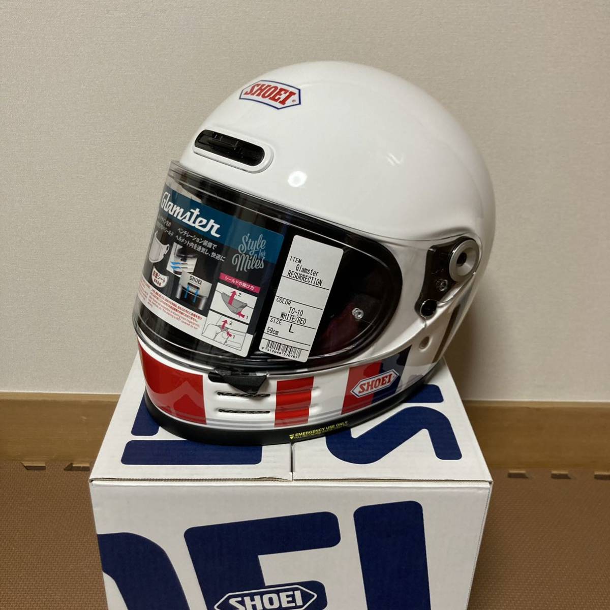 SHOEI ヘルメット グラムスター リザレクション TC-10 Lサイズ SHOEI ヘルメット グラムスター リザレクション TC-10 Lサイズ