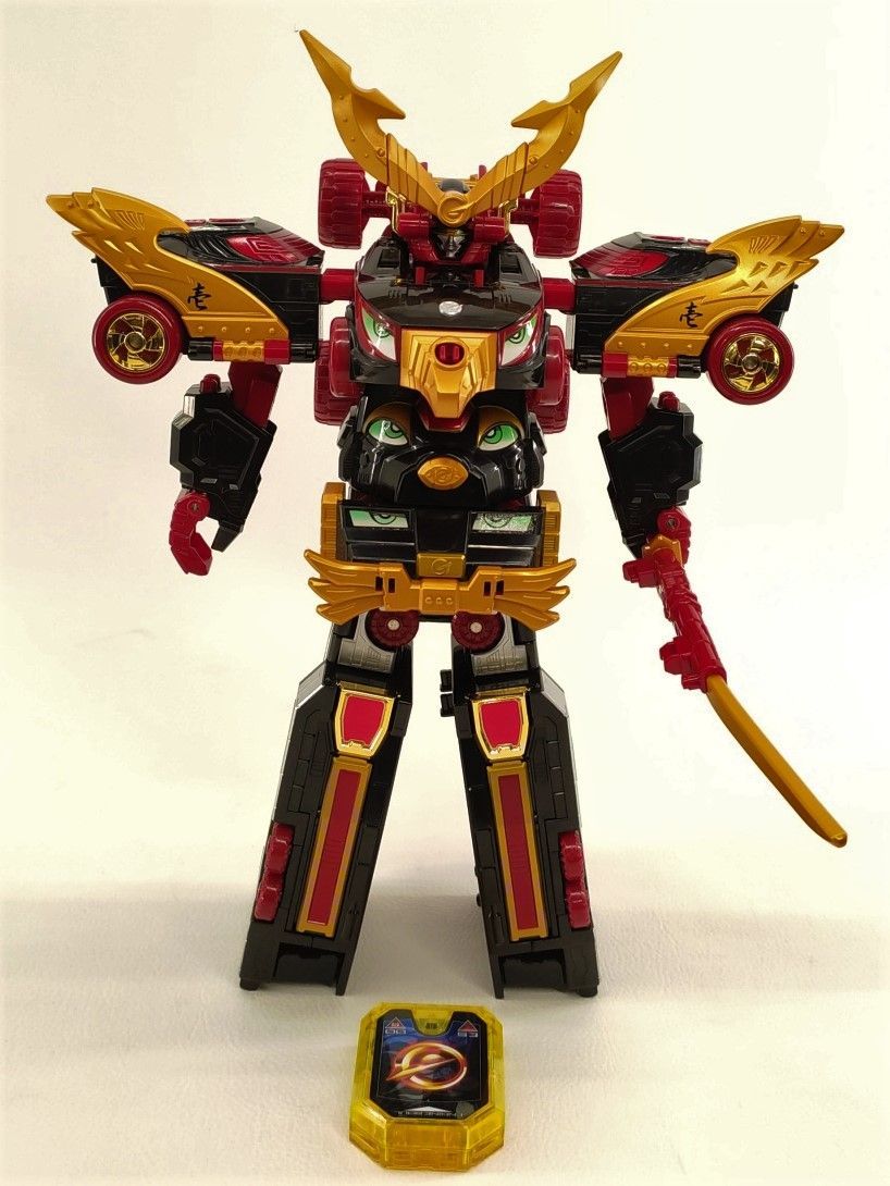 現状品】DX炎神大将軍 炎神戦隊ゴーオンジャー BANDAI ※剣曲がりあり 