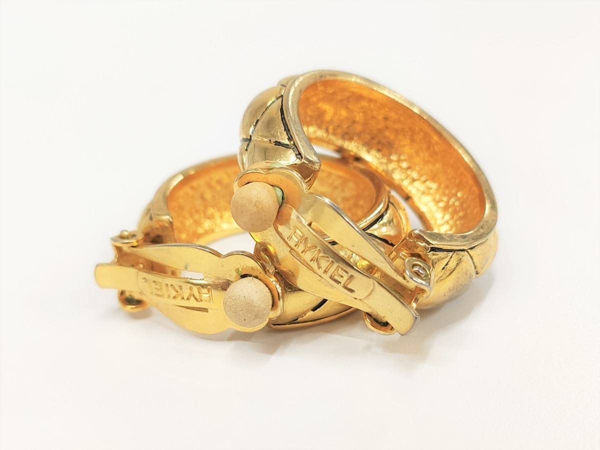 ◆◇◆ SONIA RYKIEL (ソニアリキエル) ビンテージ マトラッセ イヤリング 2個セット