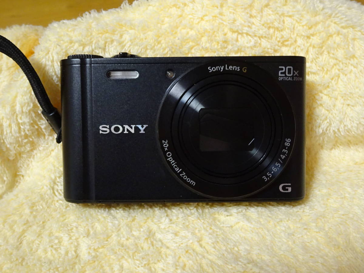 SONY Cyber-shot DSC-WX300 黒【動作可・外観きれい】【フラッシュ不能 
